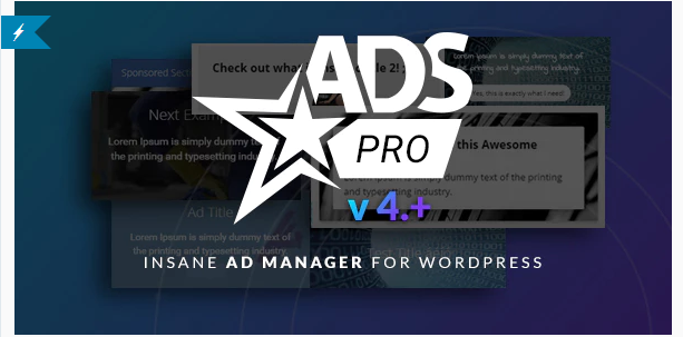 Ads Pro - إضافات ووردبريس لإدارة إعلانات Adsnese