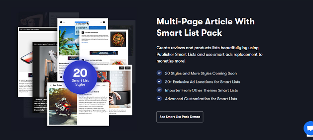 Smart Lists in publisher . template
