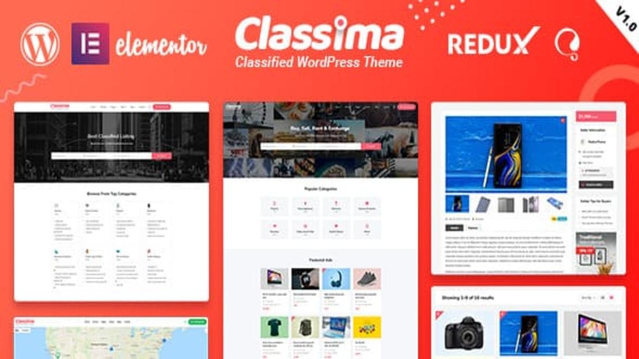 Classima - أفضل قوالب ووردبريس للإعلانات المبوبة