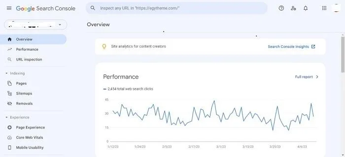 Google search console